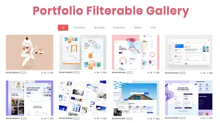 Portfolio Filter Image Gallery using HTML CSS jQuery Filterable Image Gallery Lightbox Effect