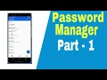 User Interface Design Password Manager Using Room Database Android Studio