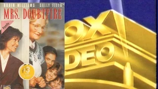 opening to mrs doubtfire 1994 vhs australia