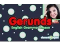 Gerunds - ing action words in English English Grammar Lesson