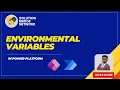 Environment Variables in Power Apps Export Import Solutions