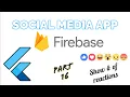 Flutter Social Media Show the number of