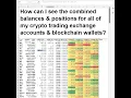 Get Cointracking data in Excel and Google Sheets - Get Balance