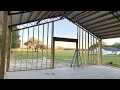 We re framing walls under our pole barn