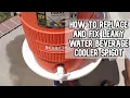 How to replace and fix leaky water beverage cooler spigot