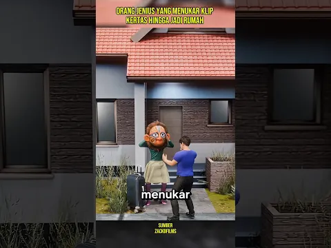 dari sebuah klip kertas hingga menjadi rumah #shortvideo #animation #animasi #viral #facts