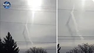 Um homem avistou este FENÔMENO INCOMUM saindo das nuvens e Ninguém soube explicar do que se trata!