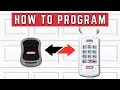 How to program a Genie garage door remote or keypad