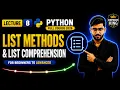 Lecture 8 List Methods List Comprehension Python Course 2026 in Hindi