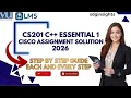 CS201 Cisco course Assignment 2 Solution Spring 2026 Step-by-Step Guide VU
