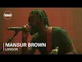 Lagu Mansur Brown | Boiler Room x Barbican London | Live Set