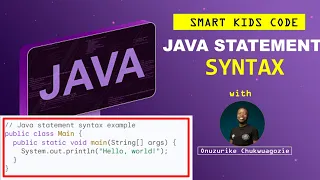 Smart Kids Code Understanding Java Statement Syntax Case Sensitive Keywords Methods Classes