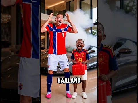 ¡El hermano de Lamine Yamal DESTRUYÓ la casa de Haaland😱🔥!  #lamineyamal #Haaland #futbol