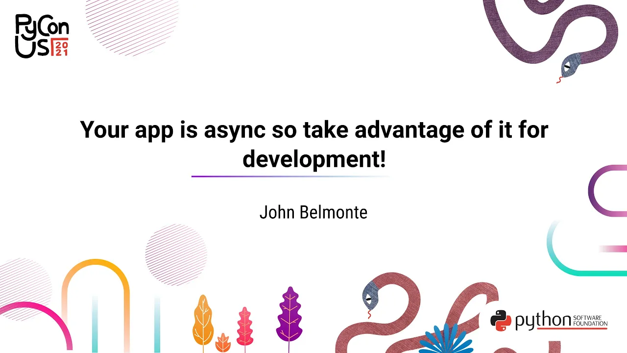 Image from Your app is async so take advantage of it for development!