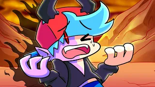 boyfriend turns into a demon prince friday night funkin logic cartoon animation