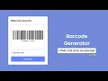 Barcode Generator in HTML CSS JavaScript Doxa Dev