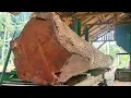 Download Lagu Amazing! The process of sawing beautiful long mahogany logs into planks 