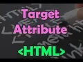 HTML Chapter 6 Links Target Attribute