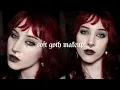 easy soft goth makeup
