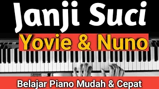 Download Janji Suci (Yovie \u0026 Nuno) Tutorial Piano | Mudah \u0026 Cepat,,,PASTI BISA!!! MP3