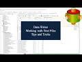 Data Writer Working With Text Files Advanced ETL Processor Tutorial