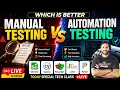 Manual Testing vs Automation Testing Which is Better LIVE 2026 Selenium Cypress Playwright