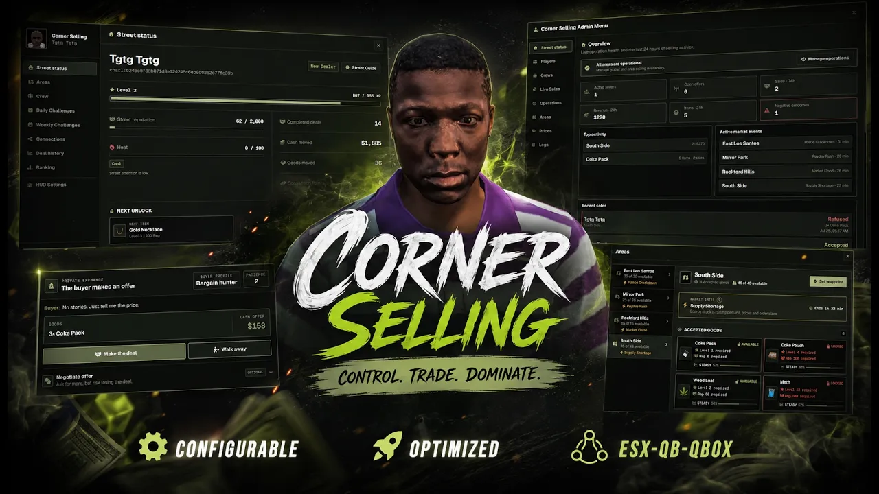 Corner Selling [ESX-QB-QBox]