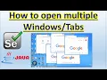 How to open multiple in Selenium Web driver Automation Pradeep Nailwal