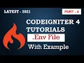 Env file configurations in codeigniter 4 Codeigniter 4 Tutorials part 4