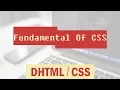 CSS Cascading Style Sheets Fundamental of CSS Classes Uses of Class Syntax Part 5