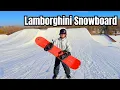 Taking a 6000 Lamborghini Snowboard to the Terrain Park