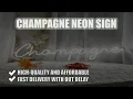 Champagne Neon Sign It Is One Of The Unique Decorations For Your Bar Get Yours Today