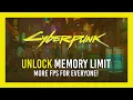 Unlock Memory Budget for WAY more FPS Benchmark Cyberpunk 2077