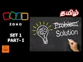 Solving Zoho Coding Challenges with Java Step-by-Step Guide Explanation SET 1 PART 1