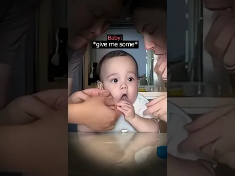 parents trick their baby into taking medicine