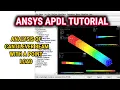 ANSYS APDL Tutorial Cantilever Beam with Point Load Beam Analysis SFD BMD Deflection Stress