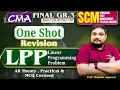 Linear Programming Problem LPP One Shot Revision CMA Final SCM By Prof Mayank Agarwal