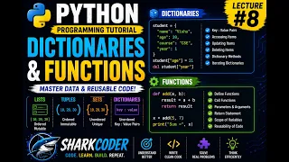 Python Programming Tutorial Dictionaries Functions Explained