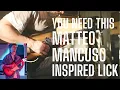 Lagu You NEED This MATTEO MANCUSO Inspired Lick - Legato Lesson and Lick Tutorial