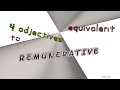 remunerative - 4 adjectives synonym of remunerative sentence examples