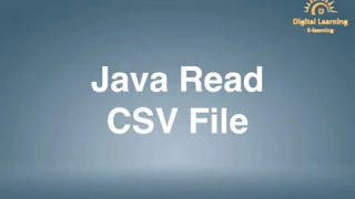 144 Java Read CSV File Online Training Download app from below link