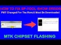HOW TO FIX SP-TOOL SHOW ERROR - PMT Changed For The Rom it Must Be Downloaded Mtk Chipset Flashing