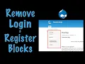 Drupal hide Register user and login block from anonymous user by MS