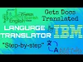 Translating Documents with Python Using IBM Watson