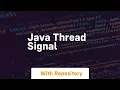 java thread signal