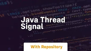 java thread signal