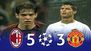 من الذاكرة ميلان X مان يونايتد موسم 2006 2007 ذهاب وإياب نصف النهائى رؤوف خليف وعصام الشوالى 