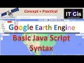 Basic Java Script Syntax Google Earth Engine GEE 03 ITGIS