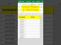 How to convert number to date format in excel