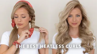 new heatless curls tutorial robe curls updated